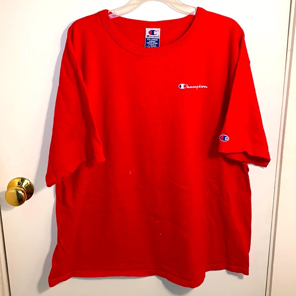Vintage red Champion T-shirt XXL